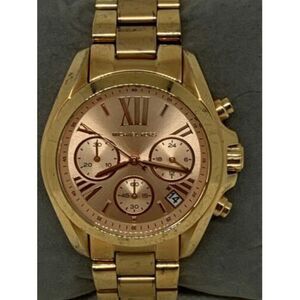 Michael Kors MK5799 Women's Watch Chronograph Rose Gold Analog 36mm Quartz B788